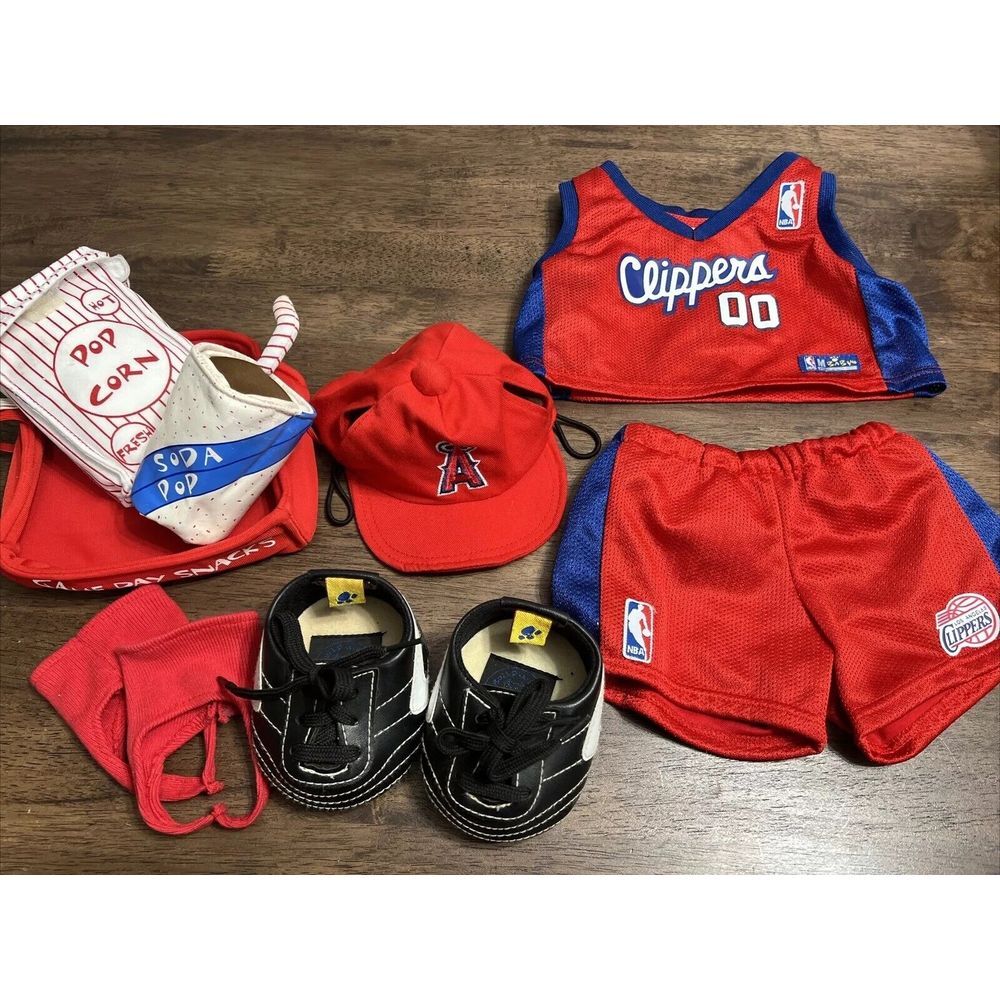Build A Bear Sports BAB Angels Baseball Los Angeles Clippers Basketball Clothing